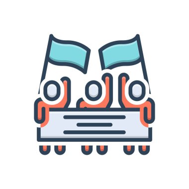 Değişiklikler için renk illüstrasyon simgesi 