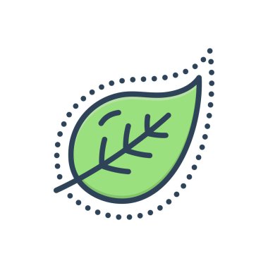 Ana hatlar için renk illüstrasyon simgesi 