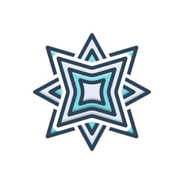 Sanat için renk illüstrasyon simgesi 