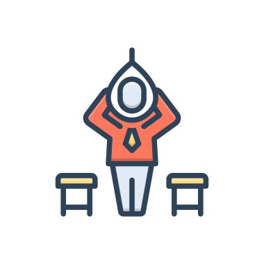 Deneme için renk illüstrasyon simgesi 