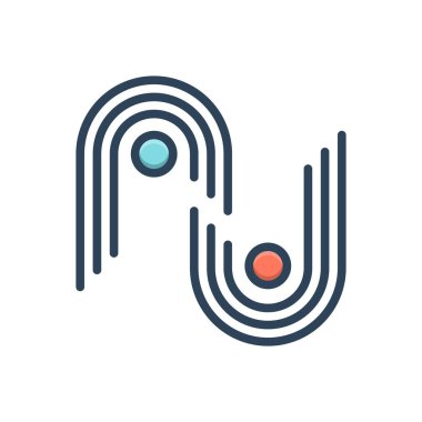 Yay için renk illüstrasyon simgesi 