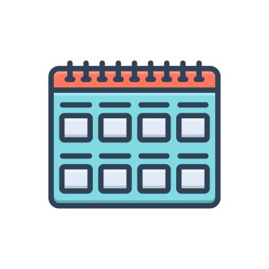 Aylardır renk resimleme simgesi 