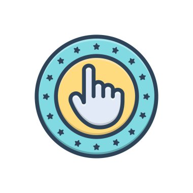 Birler için renk illüstrasyon simgesi 