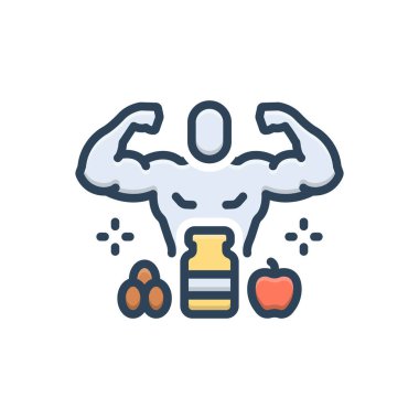 Kazanımlar için renk illüstrasyon simgesi 