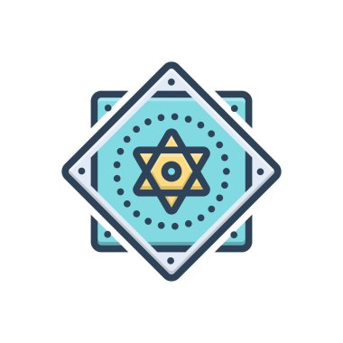 Kutsal için renk illüstrasyon simgesi 