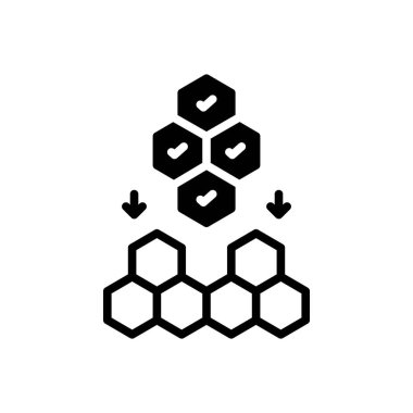 Sorun çözme için siyah katı simge
