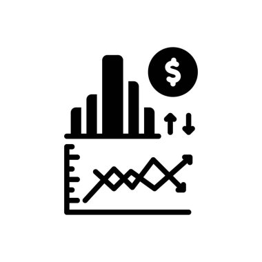 Stok için siyah katı simge 