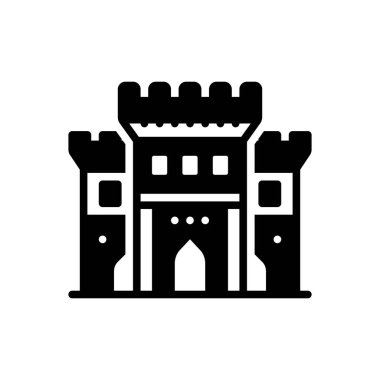 Andale için siyah katı simge 