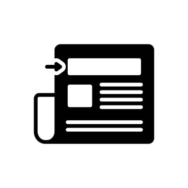 Başlık için siyah katı simge 