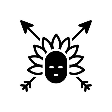 Kabile simgesi için siyah katı simge 