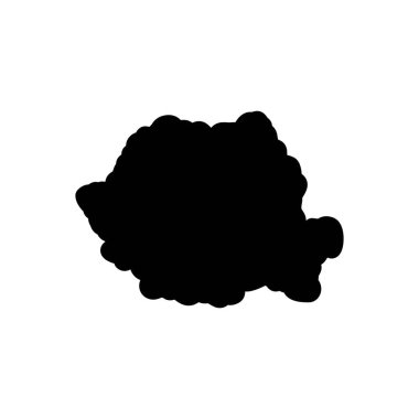 Romanya için siyah katı simge 