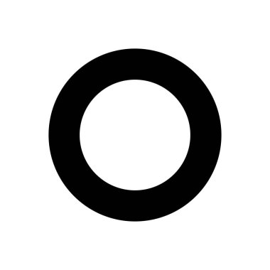 Yuvarlak için siyah katı simge 