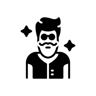 Tarz için siyah katı simge 