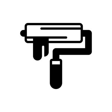 Patenler için siyah katı simge 