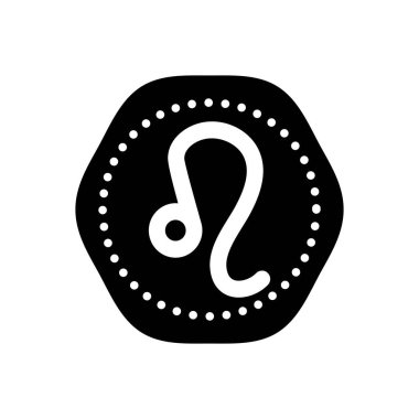 Yıldız falı için siyah katı simge 