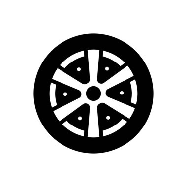 Kenarları için siyah katı simge 