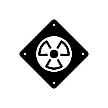 Tehlike için siyah katı simge 