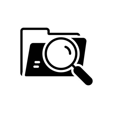 Dizin için siyah katı simge 