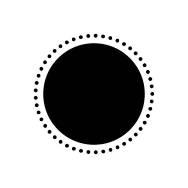 Çember için siyah katı simge 