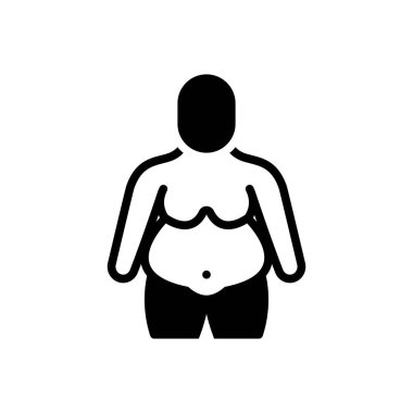 Kalın için siyah katı simge 