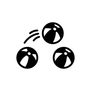 Hareketler için siyah katı simge 