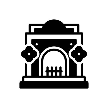 Ağaç için siyah katı simge 