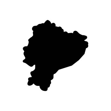 Ekvador için siyah katı simge 