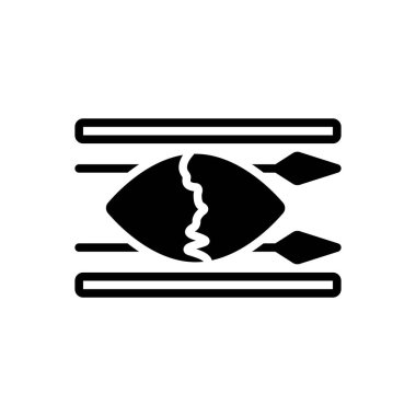 Svaziland için siyah katı simge 