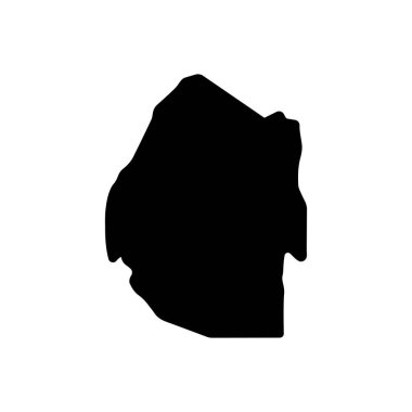 Svaziland için siyah katı simge 