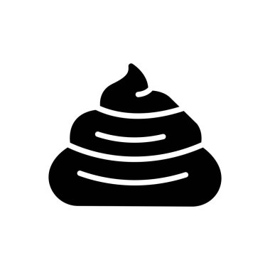 Lağım için siyah katı simge 