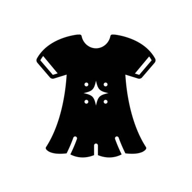 Naylon için siyah katı simge 