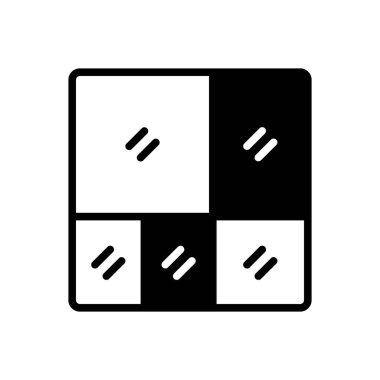 Bölümler için siyah katı simge 