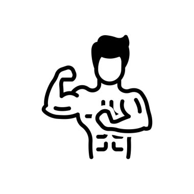 Güç için siyah katı simge 