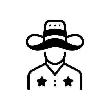 Batı için siyah katı simge 