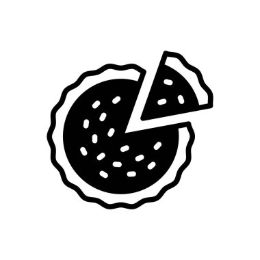 Turta için siyah katı simge 