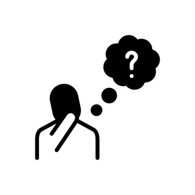 Hatırlamak için siyah katı simge 