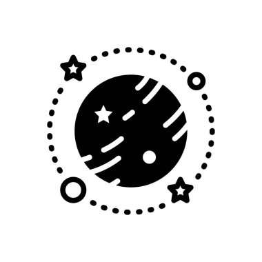 Galaksi için siyah katı simge