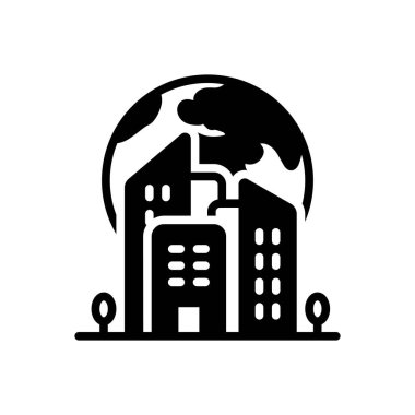 Girişimler için siyah katı simge 