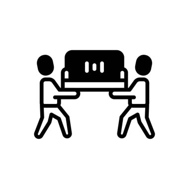 Shofa için siyah katı simge 