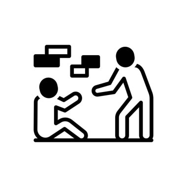 İhtiyaçlar için siyah katı simge 