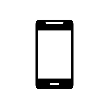 Mobil için siyah katı simge 