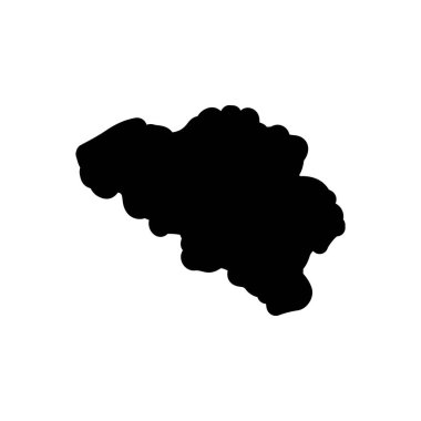 Belçika için siyah katı simge 