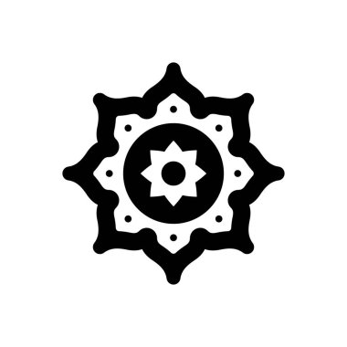 Doğulu için siyah katı simge 