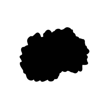 Masedonia için siyah katı simge 