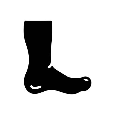 Ayaklar için siyah katı simge 