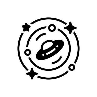 Boşluk için siyah katı simge 