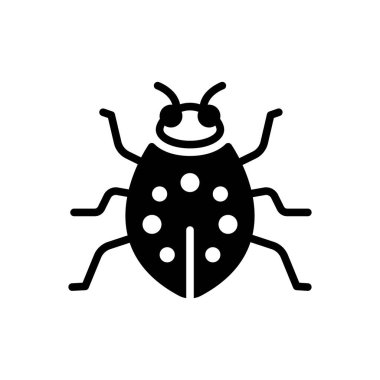 Hata için siyah katı simge 