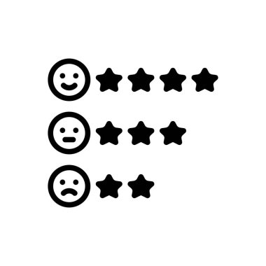 Değerlendirilmek için siyah katı simge 