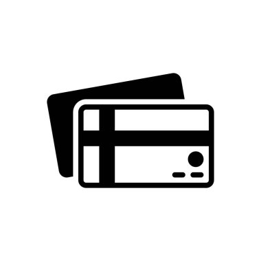 Kartlar için siyah katı simge 