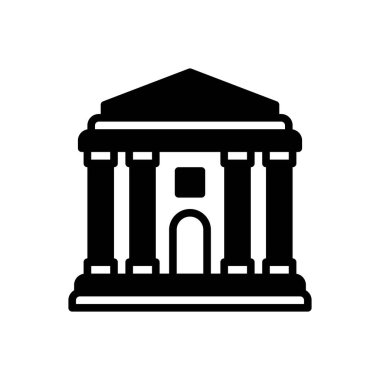 Vatandaşlık için siyah katı simge 